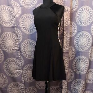 Black Halter Cocktail Dress